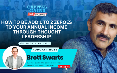 How to be add 1 to 2 zeroes to your annual income through thought leadership with Nicky Billou