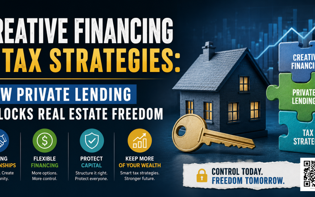 Creative Financing & Tax Strategies: How Private Lending Unlocks Real Estate Freedom