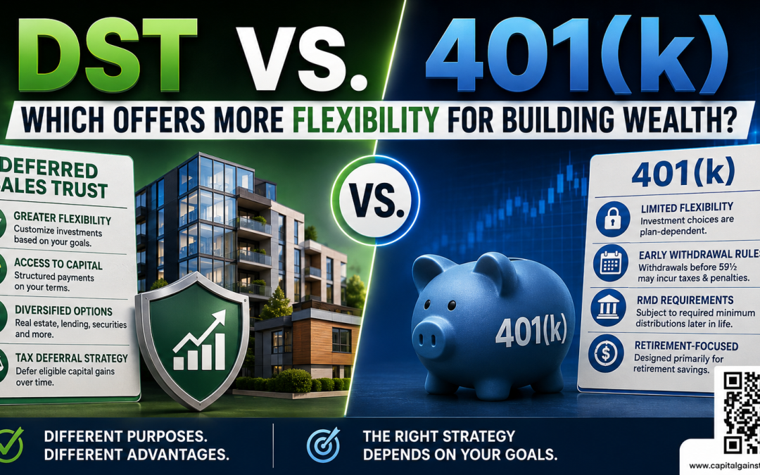 Becoming a Millionaire: DST vs 401(k) — Which One Gives You the Most Flexibility?