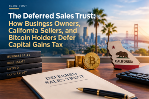 The Deferred Sales Trust: How Business Owners, California Sellers, and Bitcoin Holders Defer Capital Gains Tax