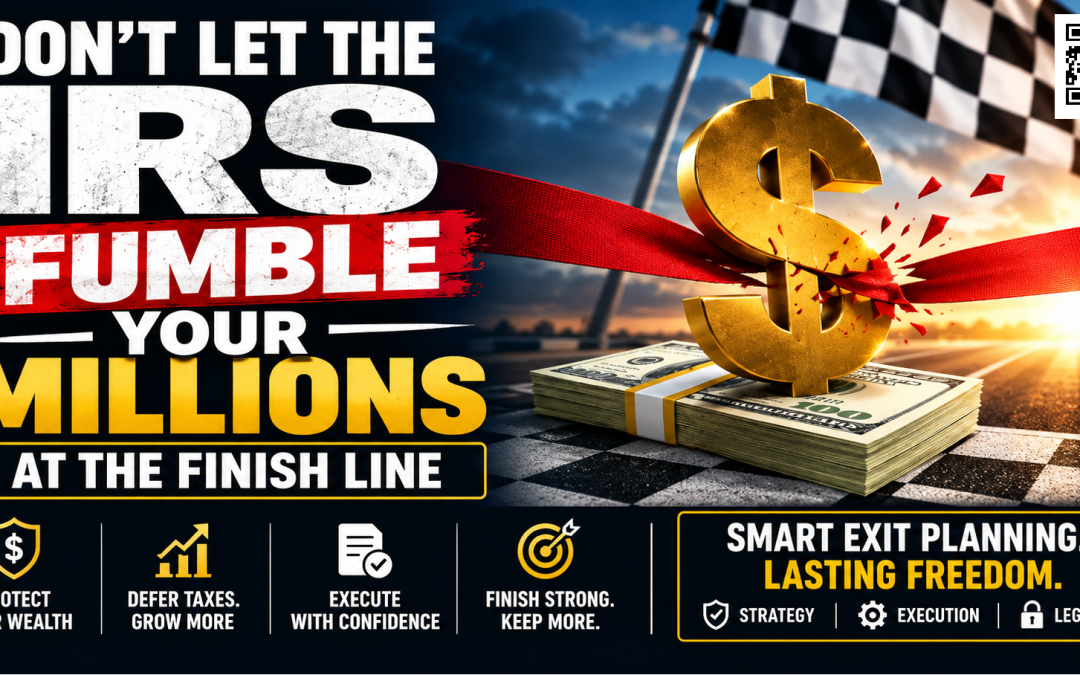 Don’t Let the IRS Fumble Your Millions at the Finish Line: Why Smart Exit Planning Matters