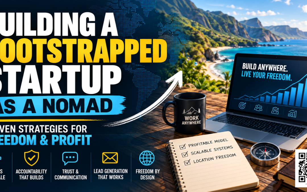 Building a Bootstrapped Startup as a Digital Nomad (Without Burning Out)